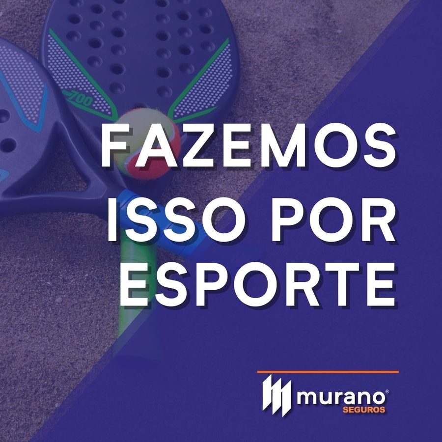 Post institucional de esporte da Murano Seguros
