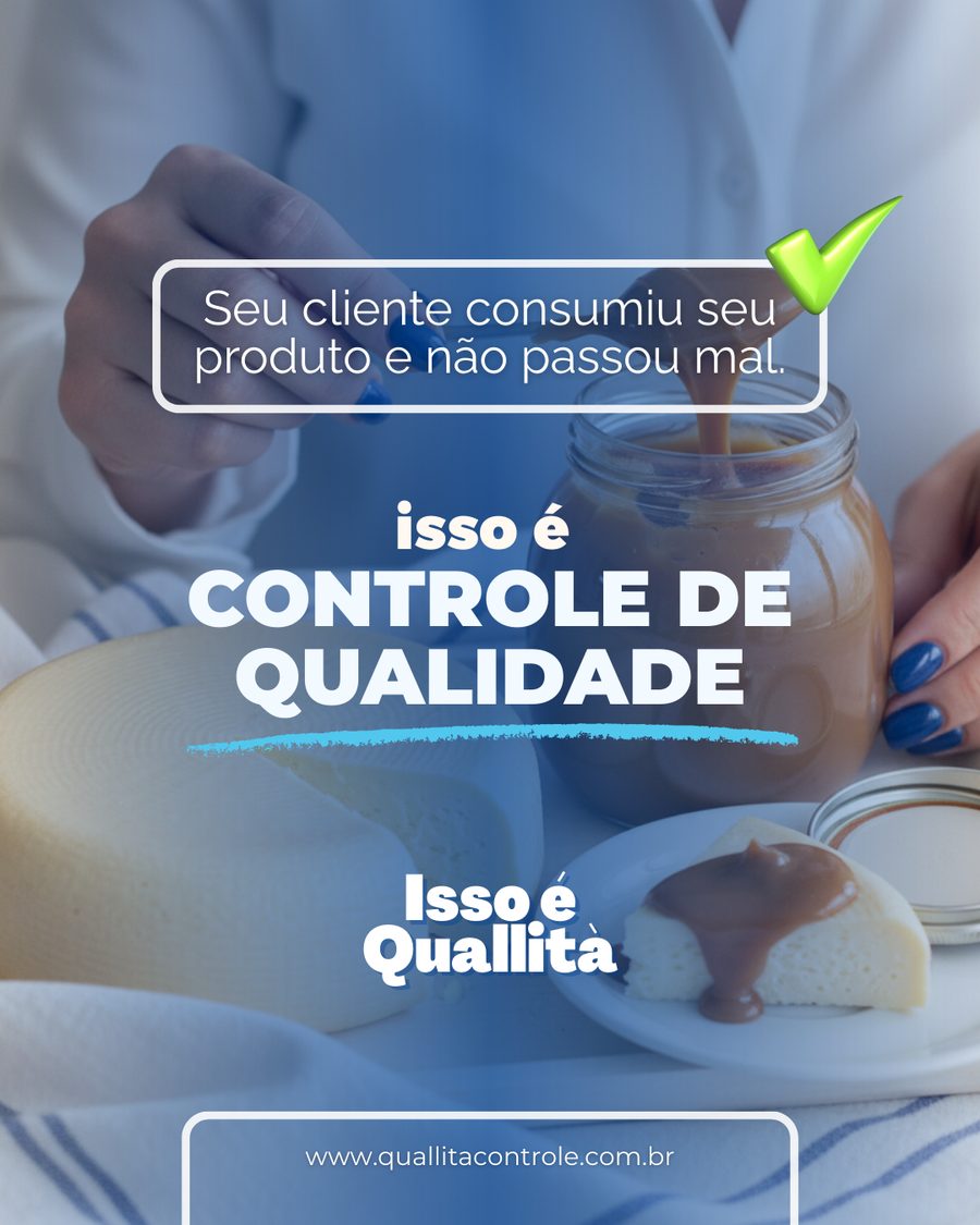 Post sobre controle de qualidade em alimentos para a Quallità