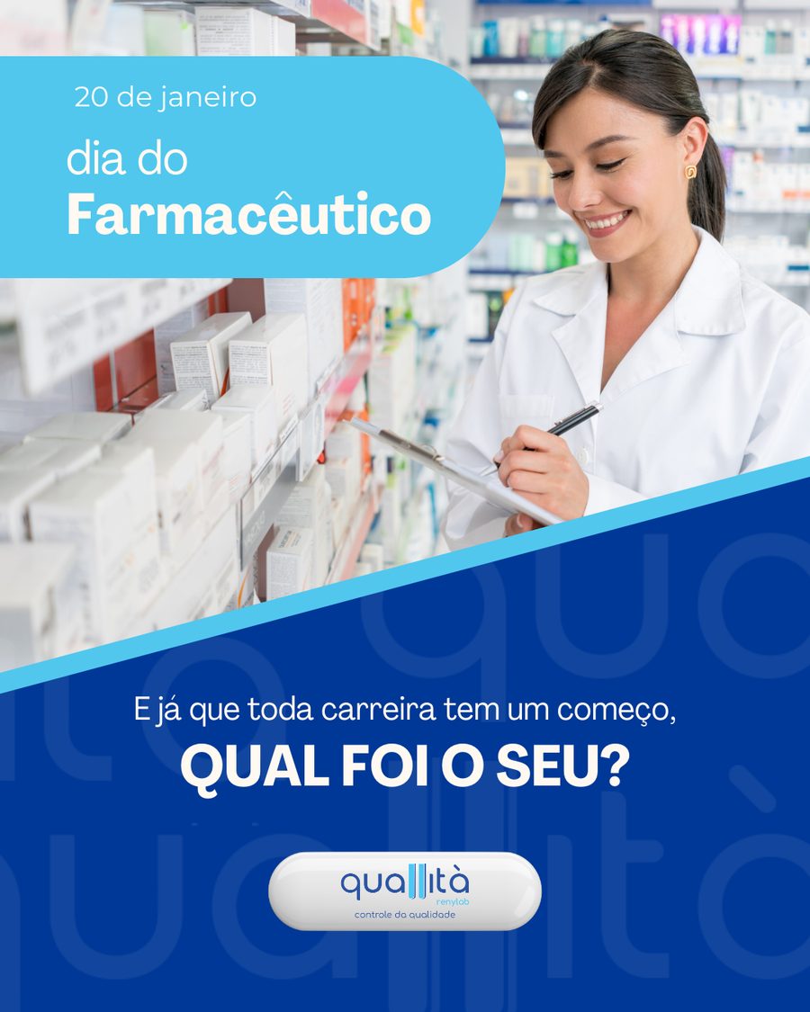 Post do Dia do Farmacêutico para a Quallità