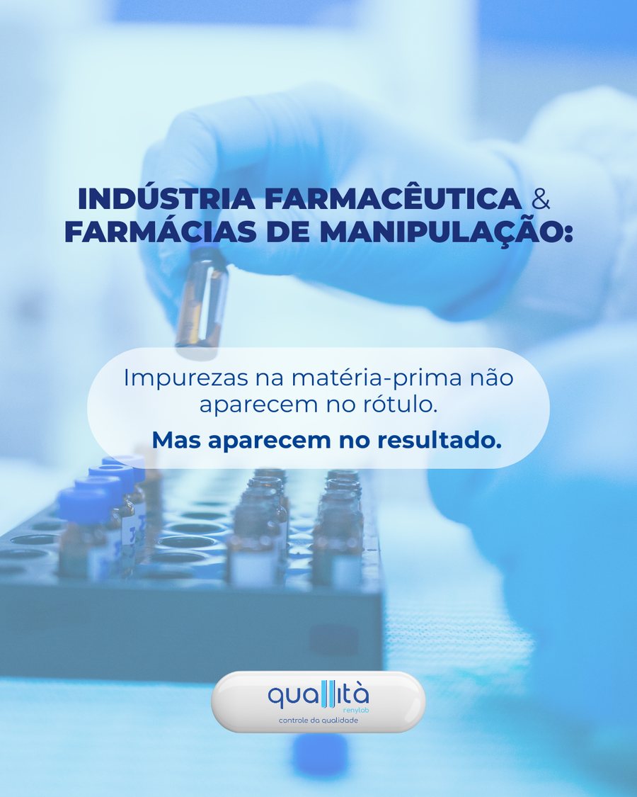 Capa: impurezas na matéria-prima não aparecem no rótulo. Mas aparecem no resultado.